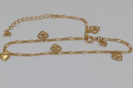 Damen Armband Edelstahl, Vergoldet, Länge 26cm, A34
