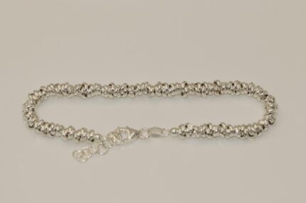 Damen Armband Silber 925, Länge: 18cm, Verstellbar bis 21cm, A1