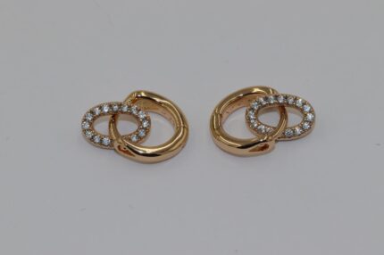 Mädchen Ohrringe Edelstahl, Zirkonia-weiss, Messen: Ca. Durchmesser 6mm L: 6mm, RO10